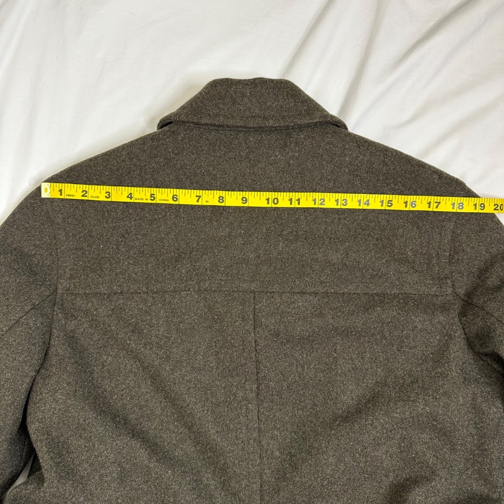 J. Crew Men's Uniform Olive Green Insulated Wool Jacket Size S - Picture 11 of 11